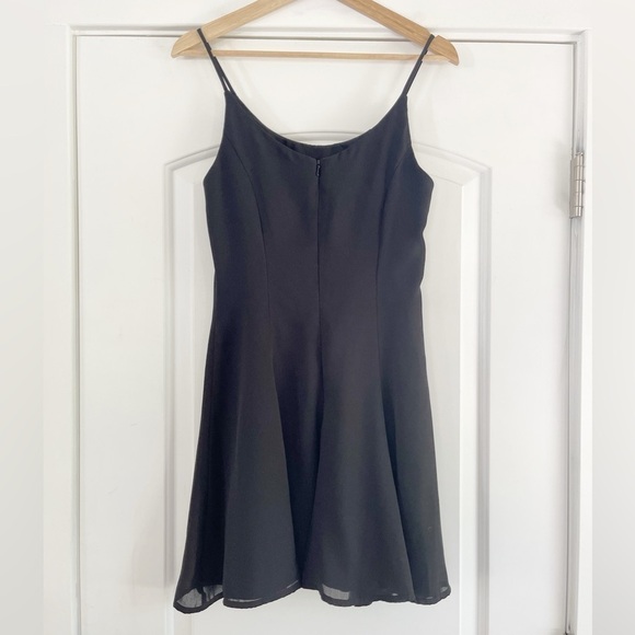 Vintage Rampage Satin Little Black Dress - 5 - Picture 2 of 4